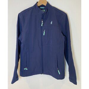 Jonnie-O Hutch Jacket Full Zip Zipper Pockets Atlantic Blue Small S